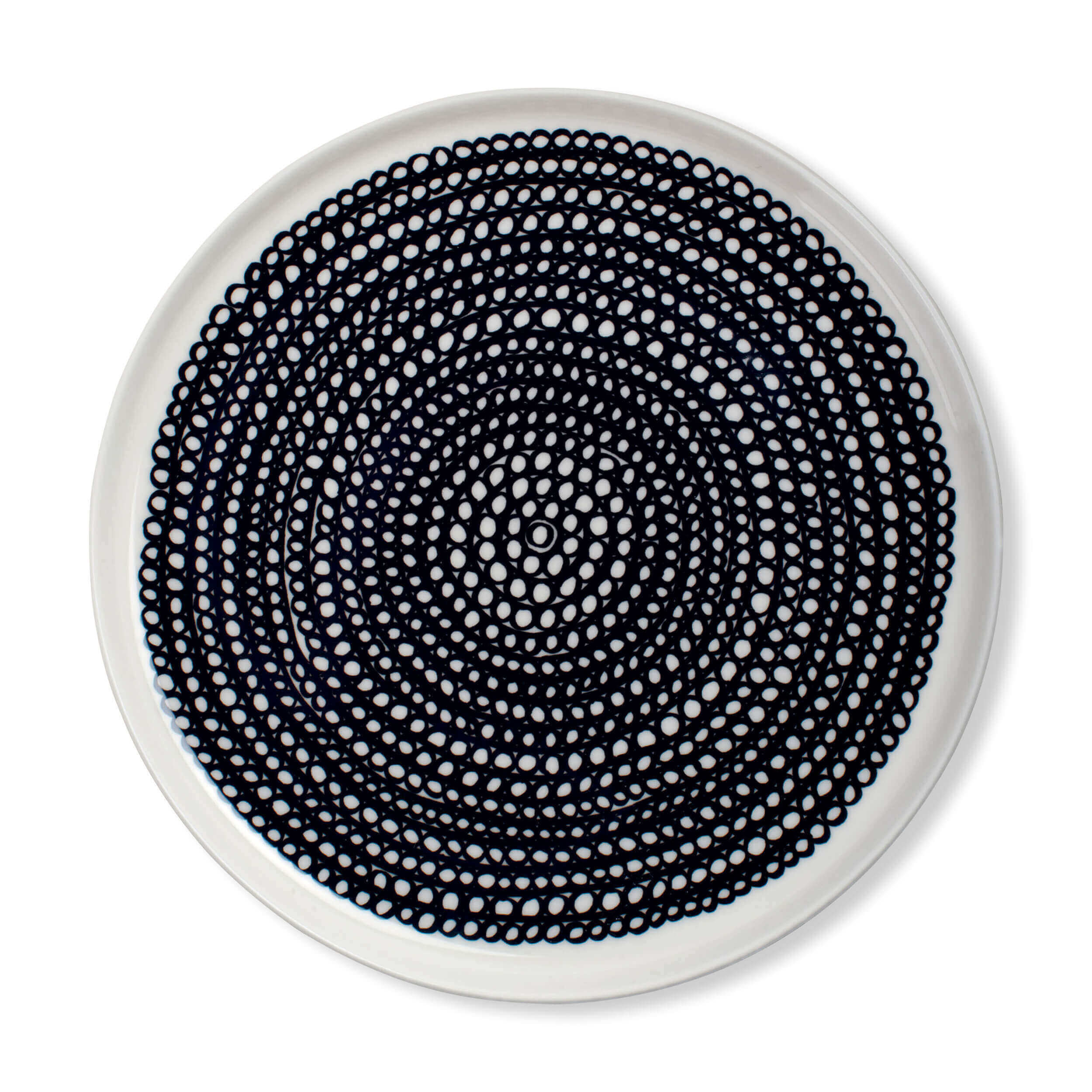 Siirtolapuutarha Round Plate - Abstract Pattern Plate